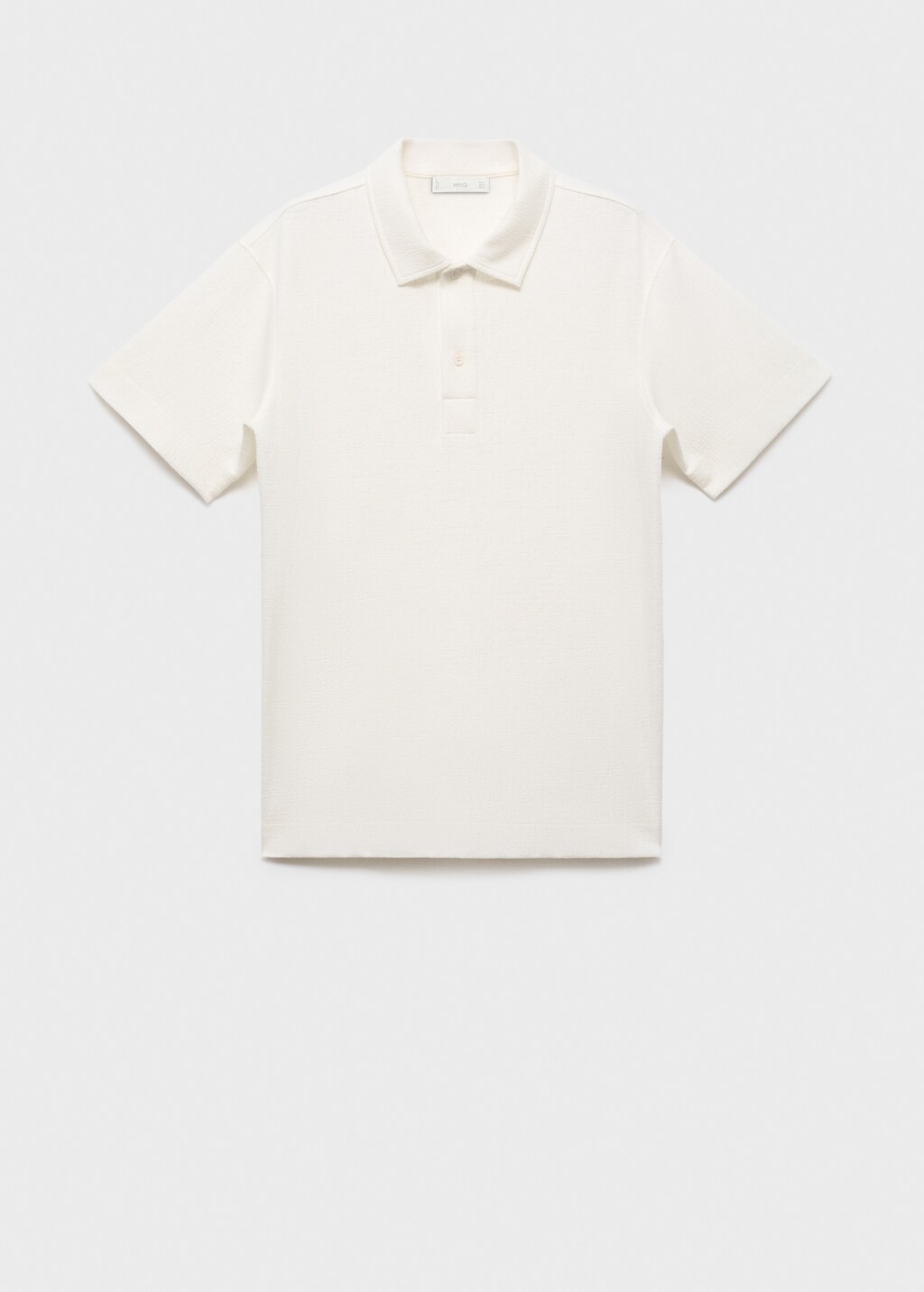 Structured knitted polo shirt 8 Structured knitted polo shirt