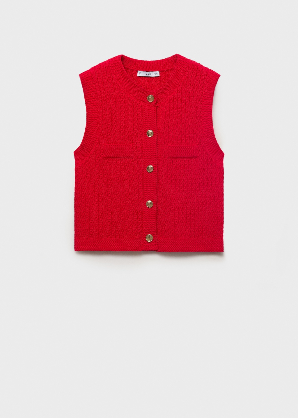 Chunky-knit vest with buttons 7 Chunky-knit vest with buttons