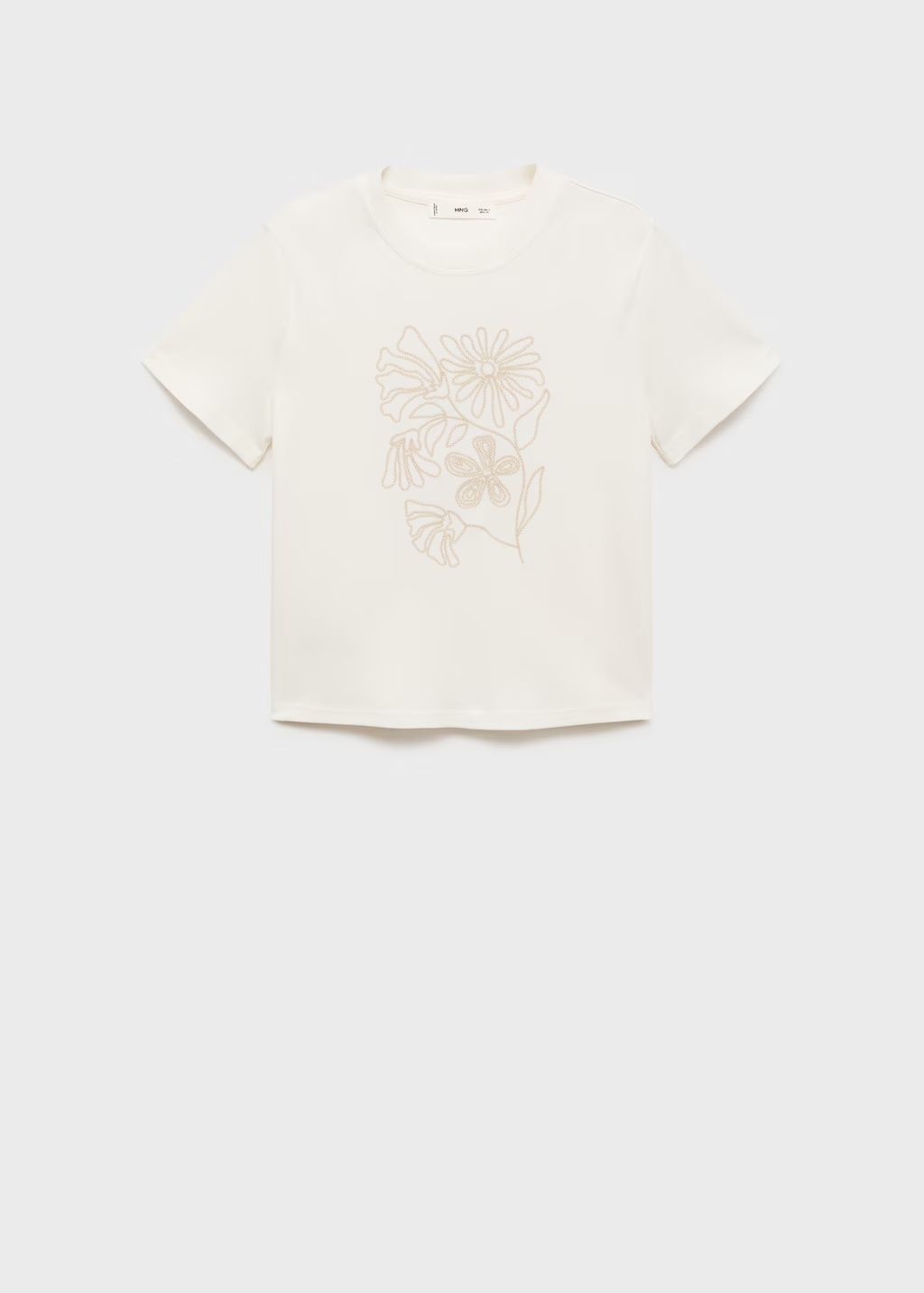 Floral-embroidered cotton t-shirt 7 Floral-embroidered cotton t-shirt
