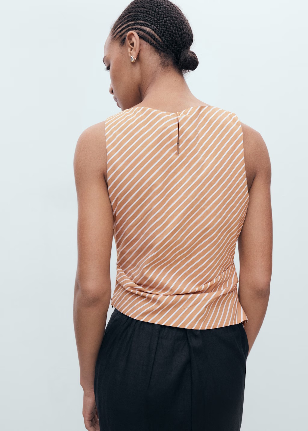 Asymmetrical striped cotton top 4 Asymmetrical striped cotton top