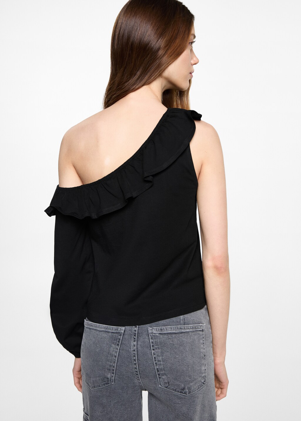 Ruffled asymmetric T-shirt 4 Ruffled asymmetric T-shirt
