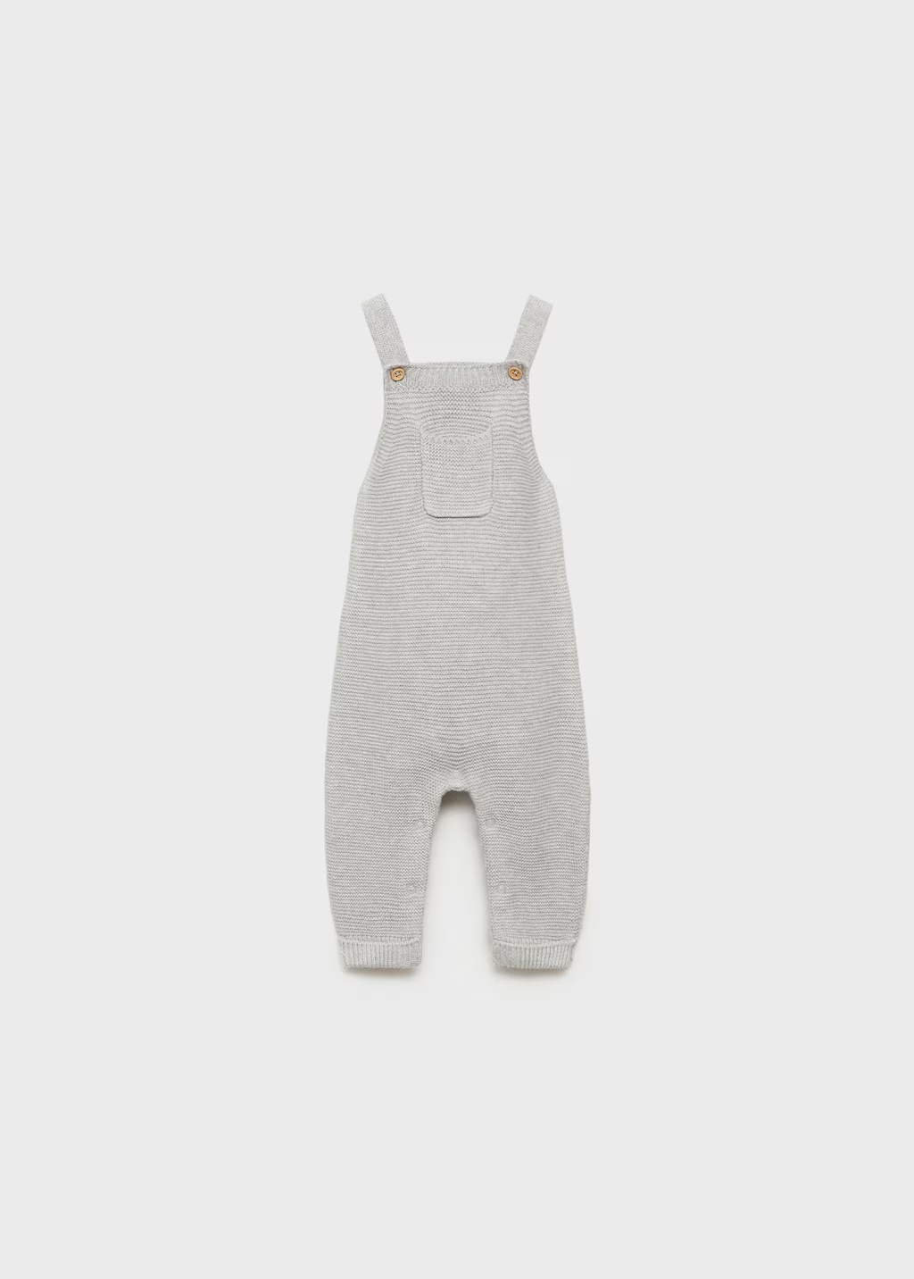 Cotton knit dungarees