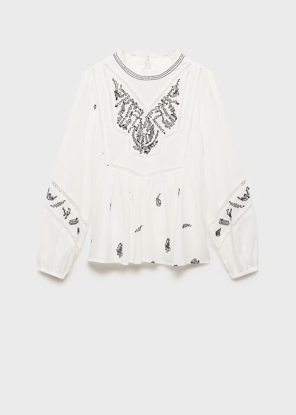 Cotton embroidered blouse