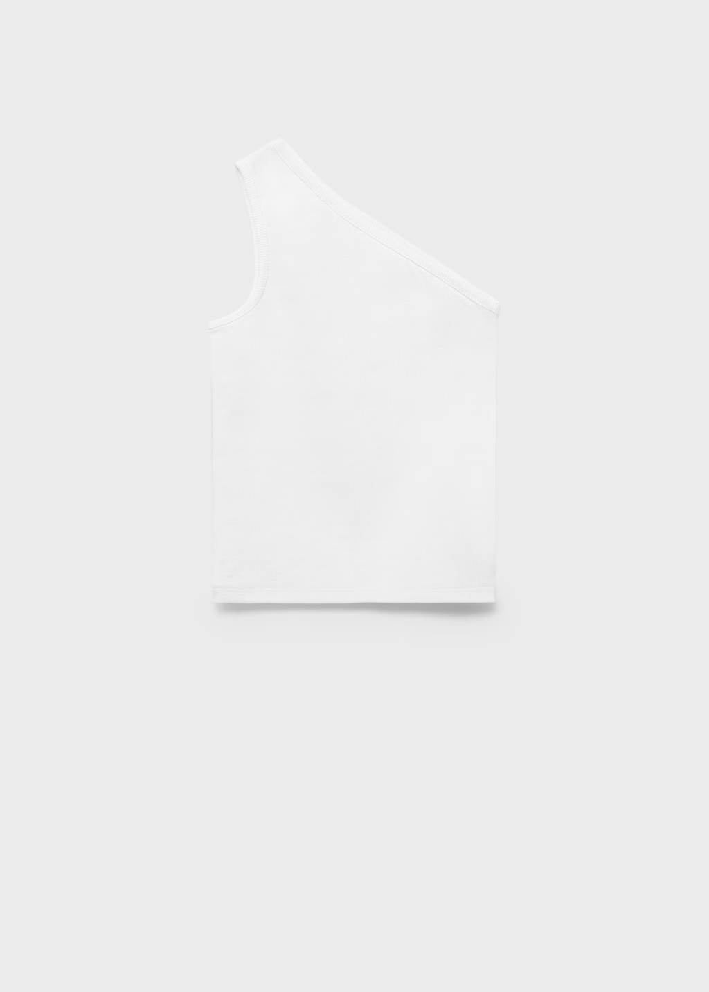 Asymmetrical ribbed top