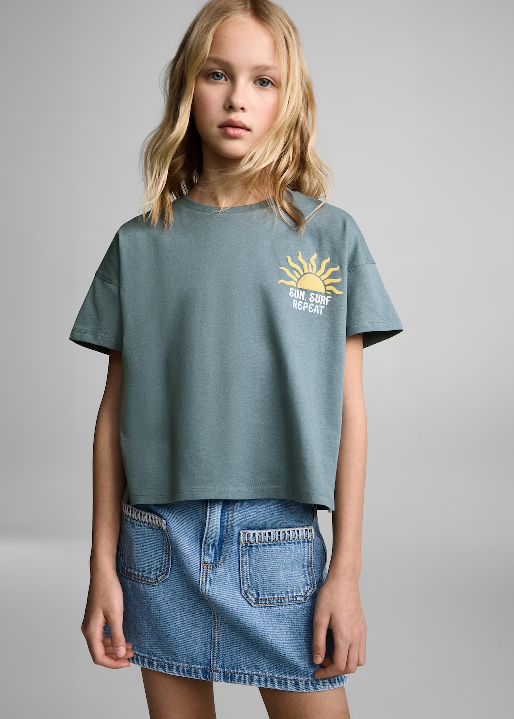 Embossed printed t-shirt