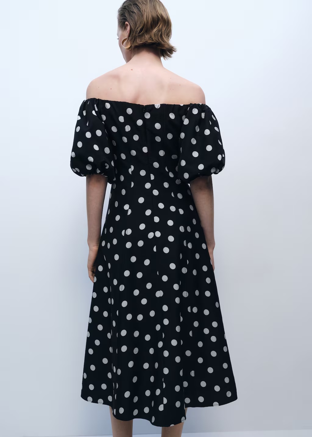 Strapless polka-dot dress 4 Strapless polka-dot dress