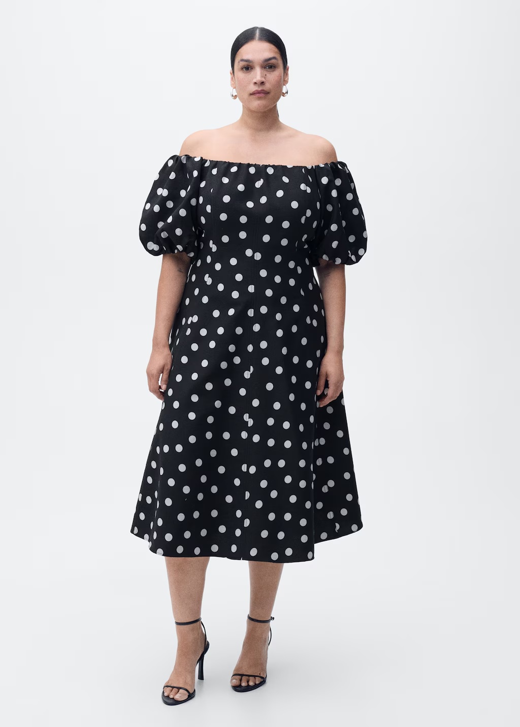 Strapless polka-dot dress 7 Strapless polka-dot dress
