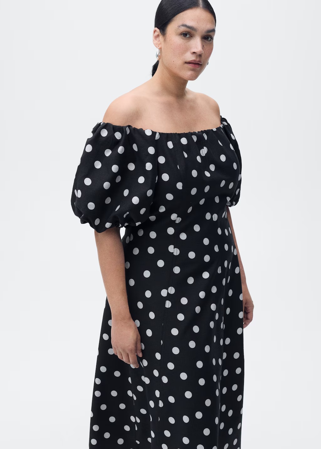 Strapless polka-dot dress 9 Strapless polka-dot dress