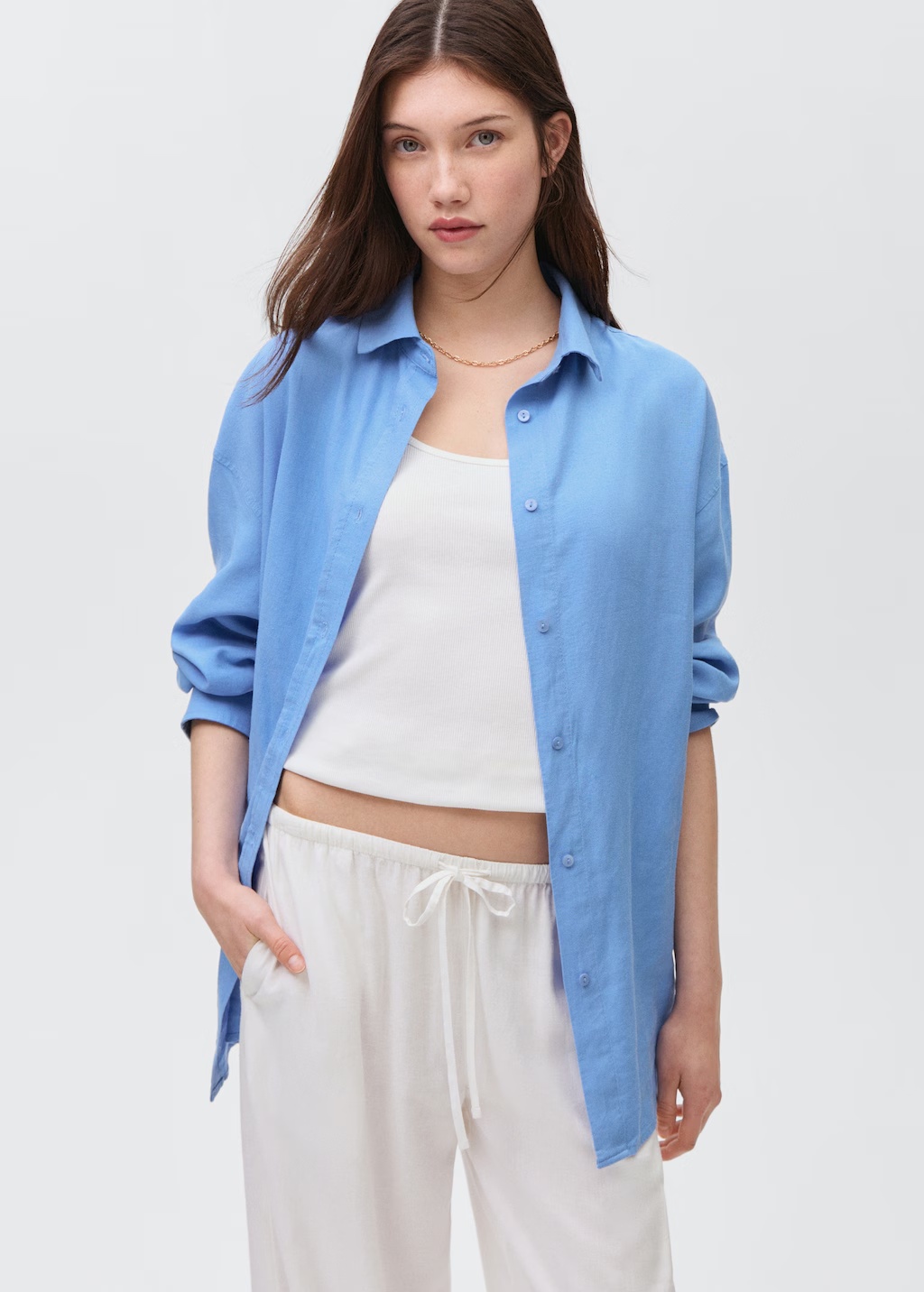 Regular-fit linen shirt