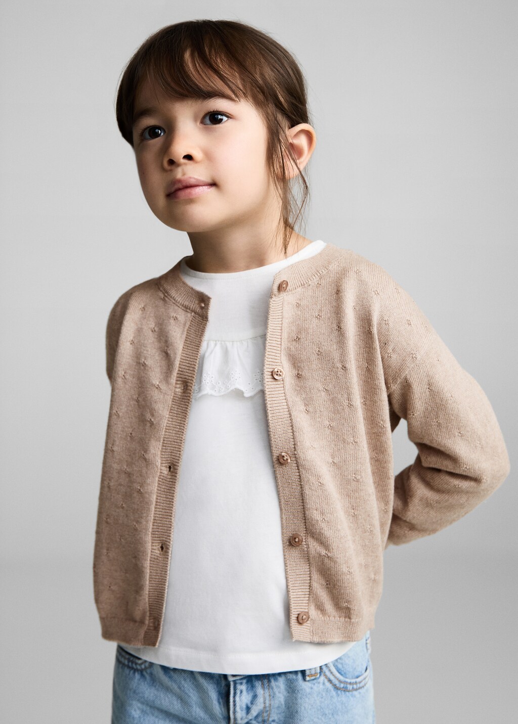 Button knit cardigan
