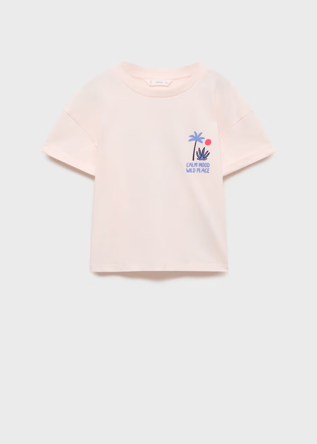 Printed cotton-blend T-shirt