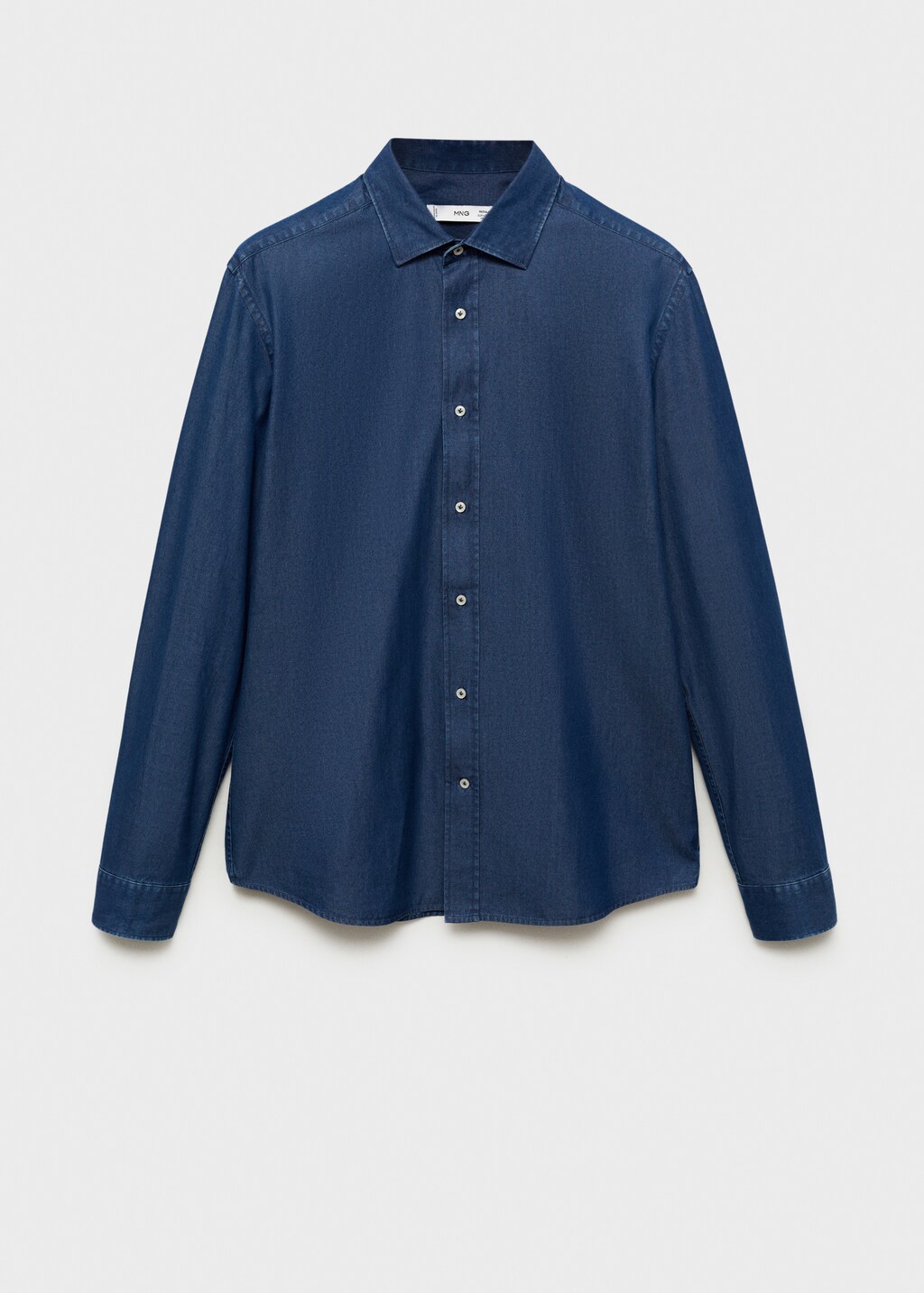 Slim fit cotton chambray shirt 8 Slim fit cotton chambray shirt