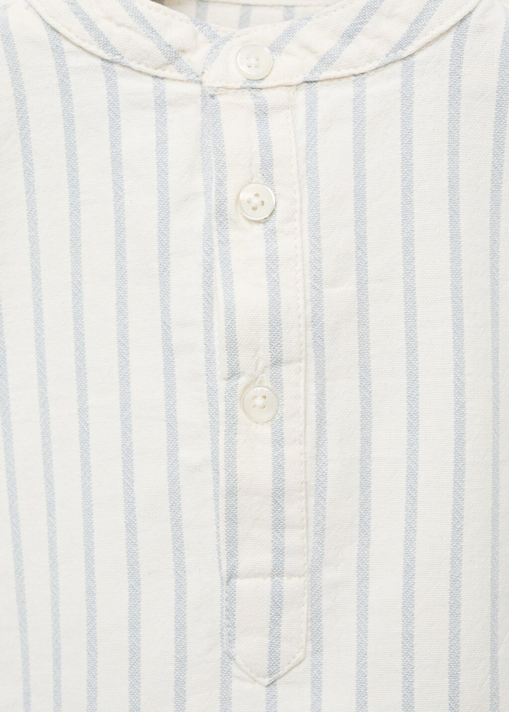 Striped Mao collar shirt 8 Striped Mao collar shirt