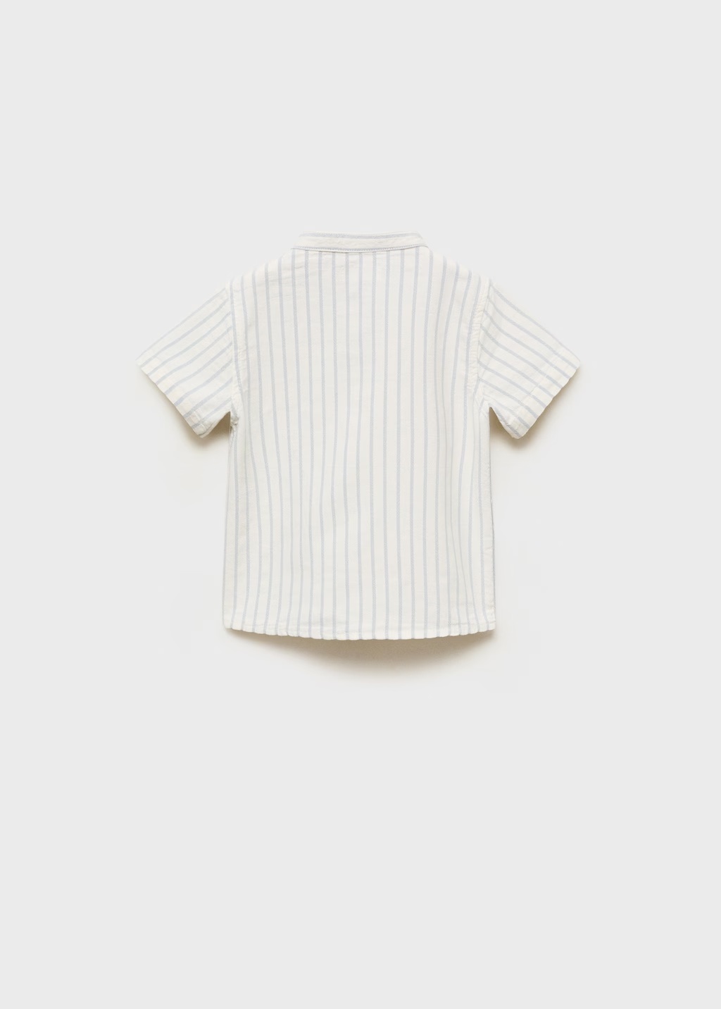 Striped Mao collar shirt 9 Striped Mao collar shirt