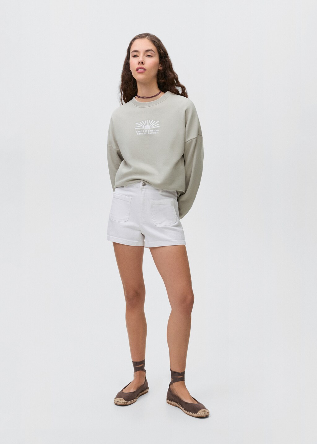 Printed cotton sweatshirt 3 Printed cotton sweatshirt