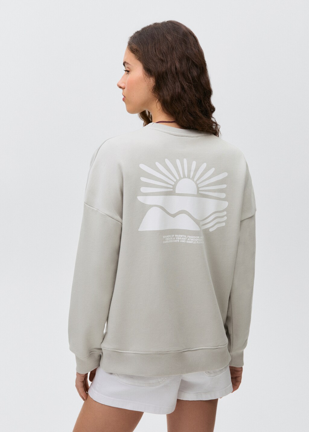 Printed cotton sweatshirt 4 Printed cotton sweatshirt