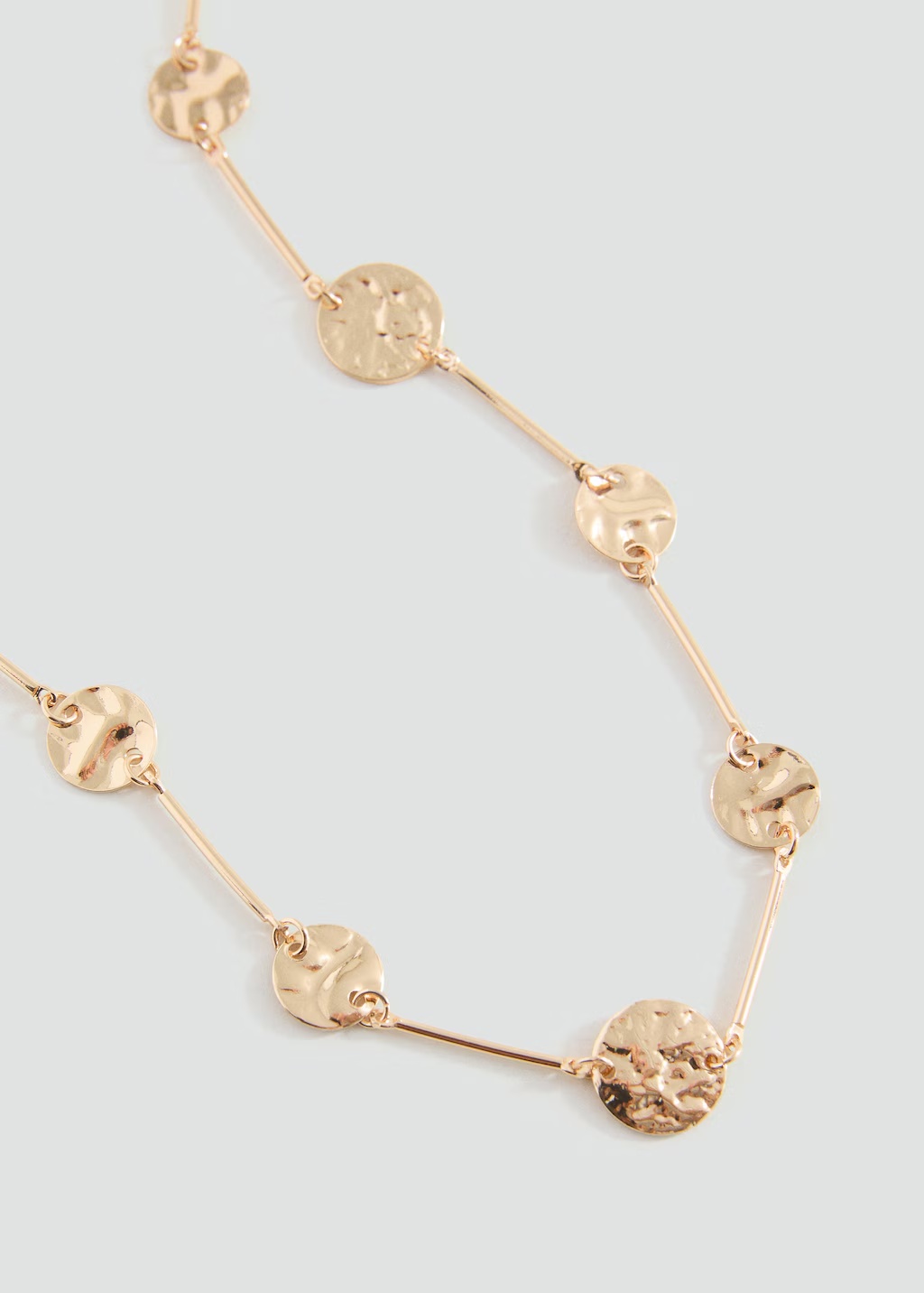 Coin charm necklace