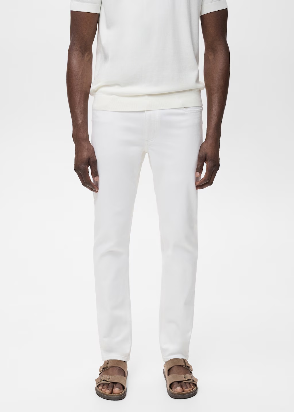 Slim fit white Jan jeans