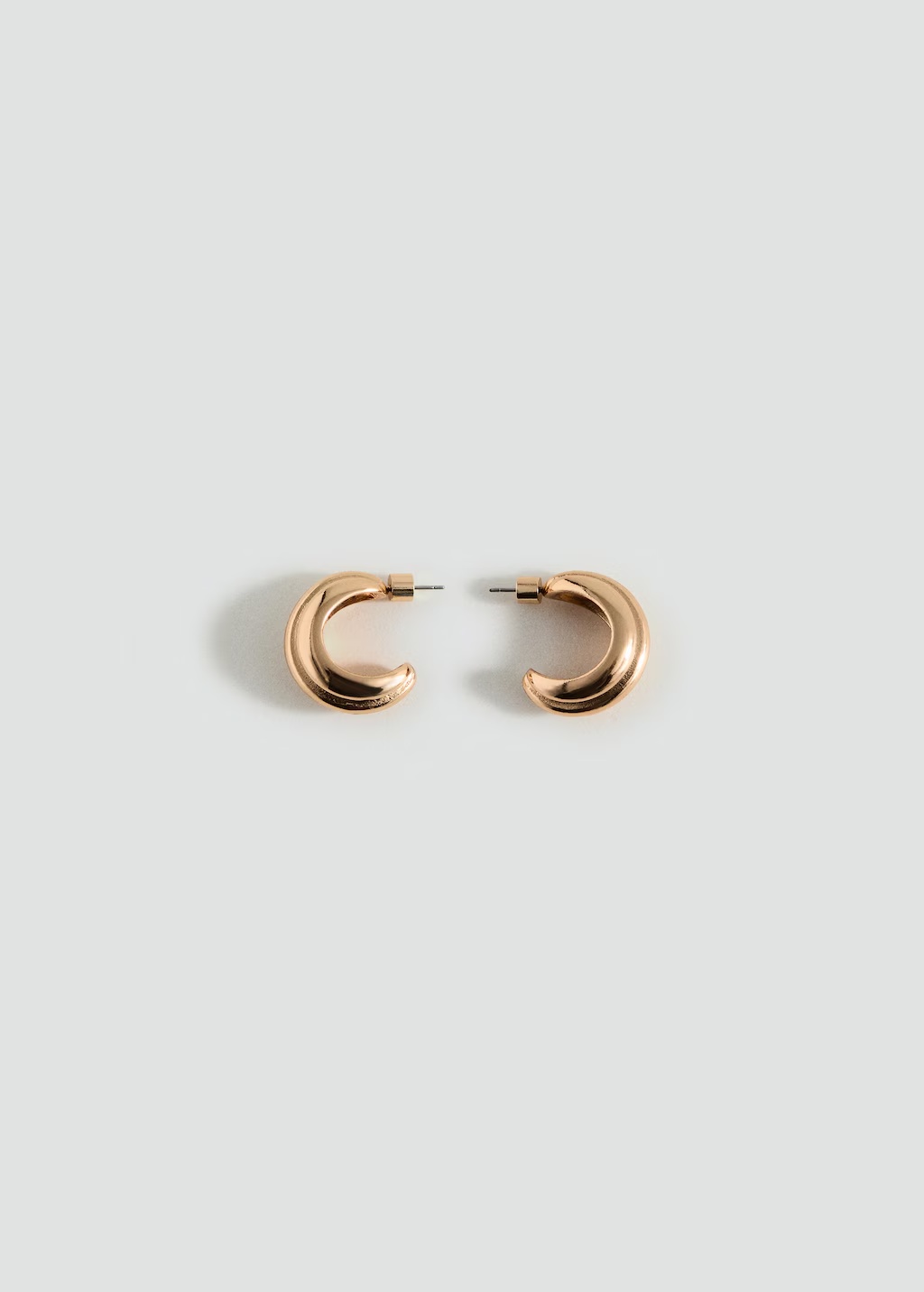 Embossed hoop earrings