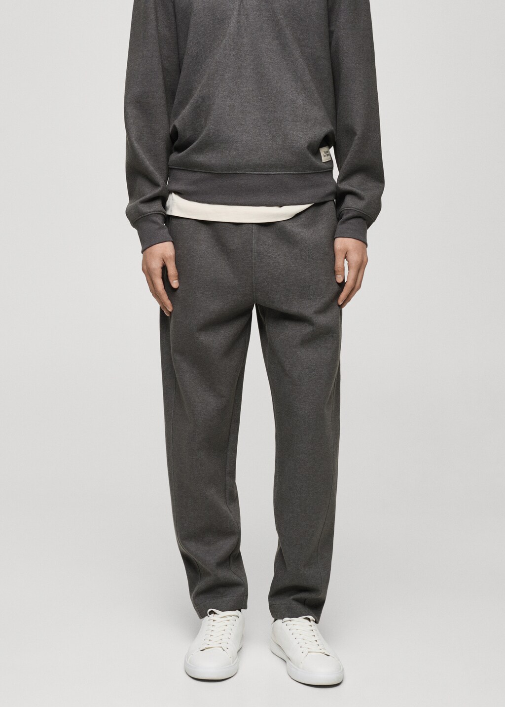 Cotton joggers embroidered detail