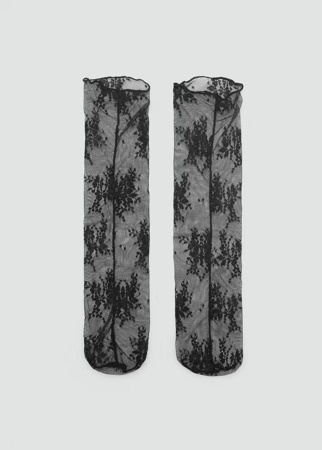 Lace design socks