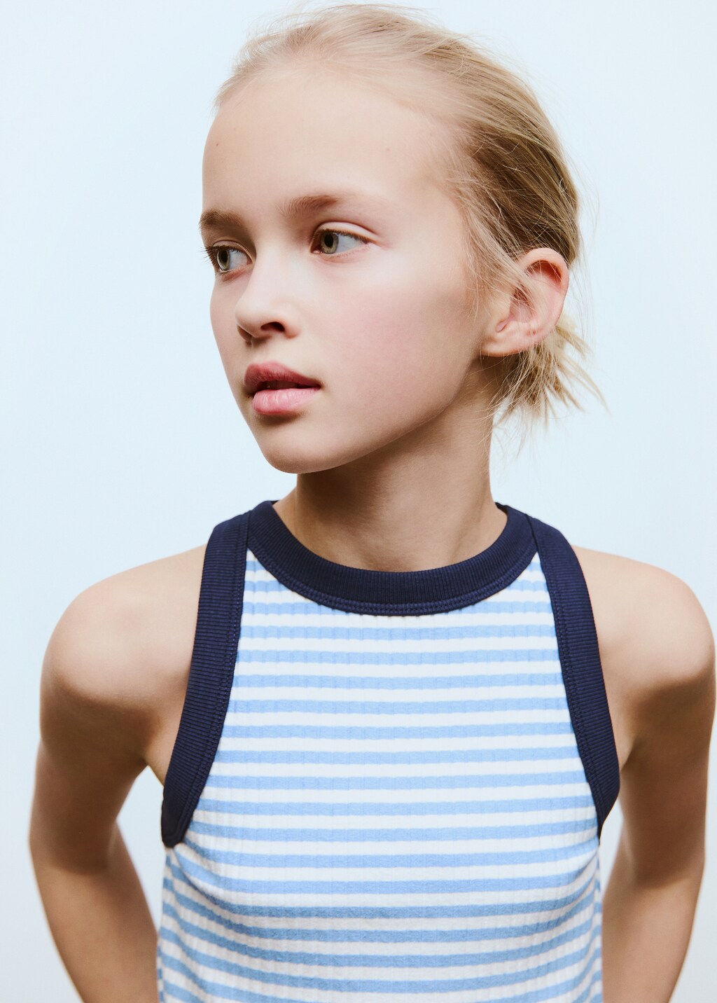 Striped cotton-blend top 4 Striped cotton-blend top