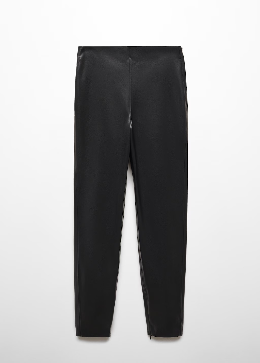 Leather-effect leggings with split hems 11 Leather-effect leggings with split hems