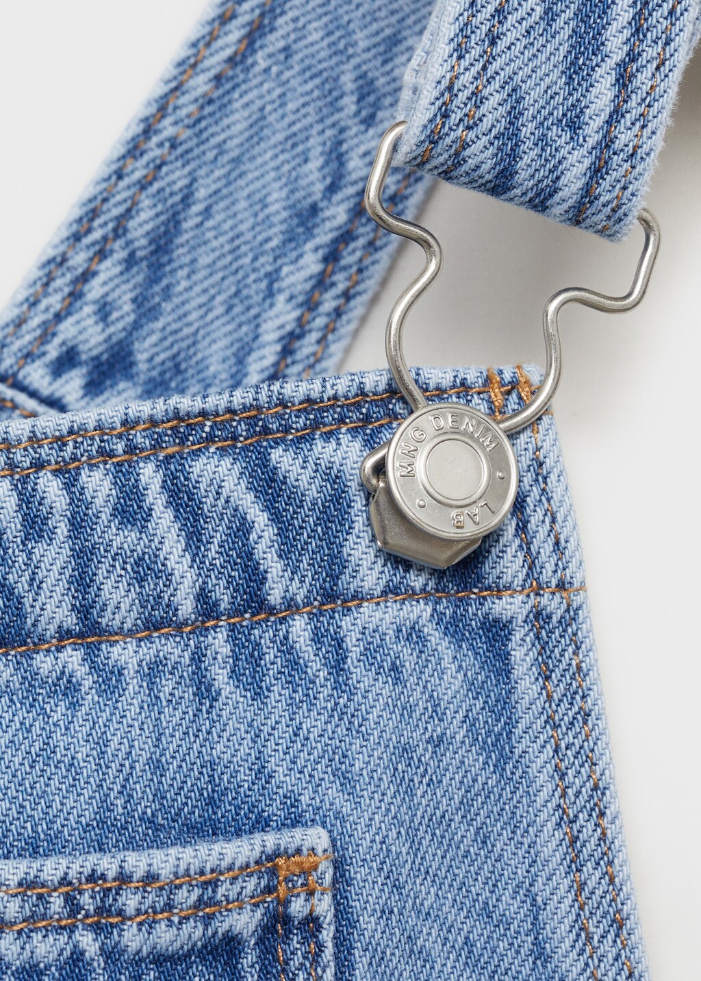 Long denim overalls with pocket 4 Long denim overalls with pocket