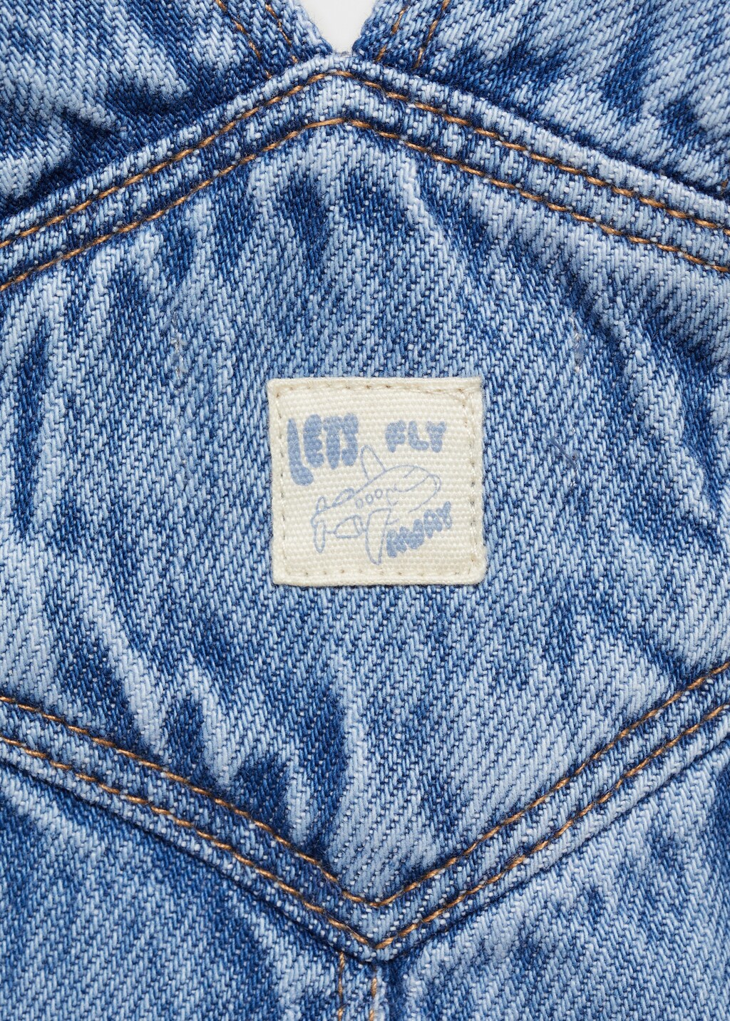 Long denim overalls with pocket 6 Long denim overalls with pocket