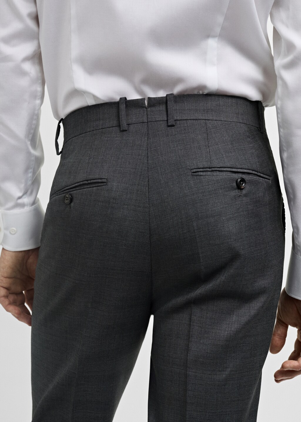Venecia 100% virgin wool Prince of Wales check suit pants 7 Venecia 100% virgin wool Prince of Wales check suit pants