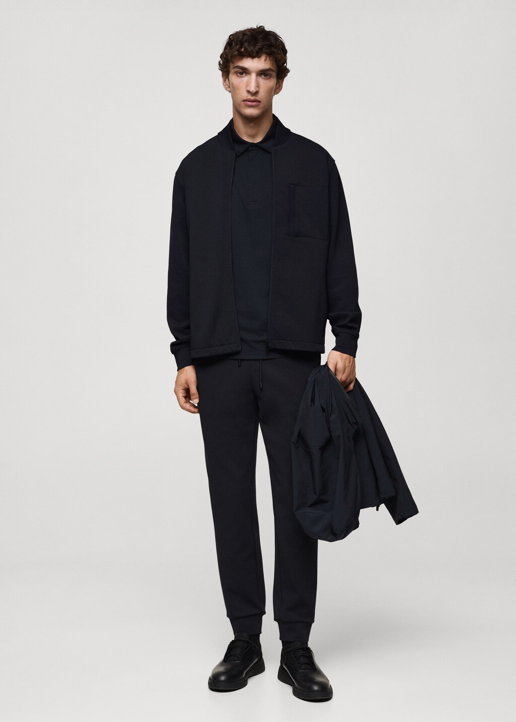 Bomber sweatshirt with anti-odour technology 3 Bomber sweatshirt with anti-odour technology