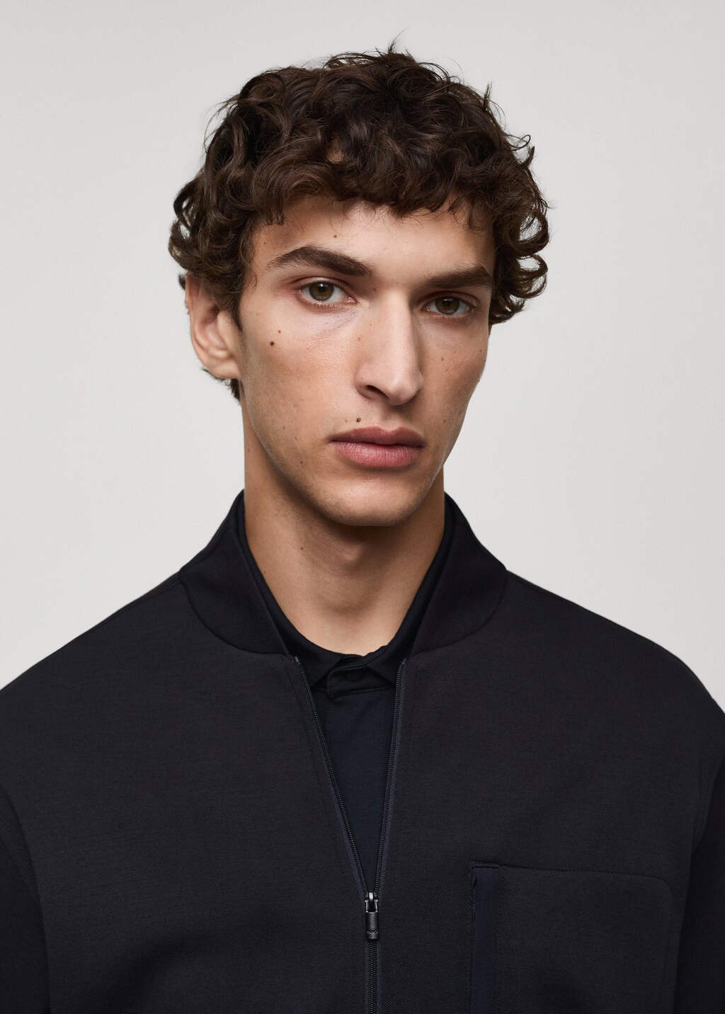 Bomber sweatshirt with anti-odour technology 5 Bomber sweatshirt with anti-odour technology