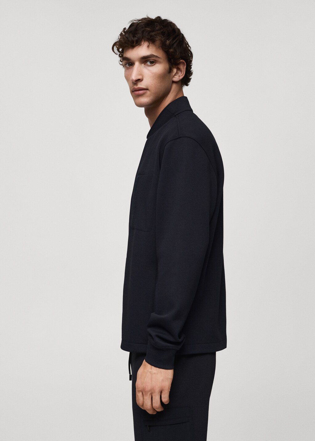 Bomber sweatshirt with anti-odour technology 6 Bomber sweatshirt with anti-odour technology