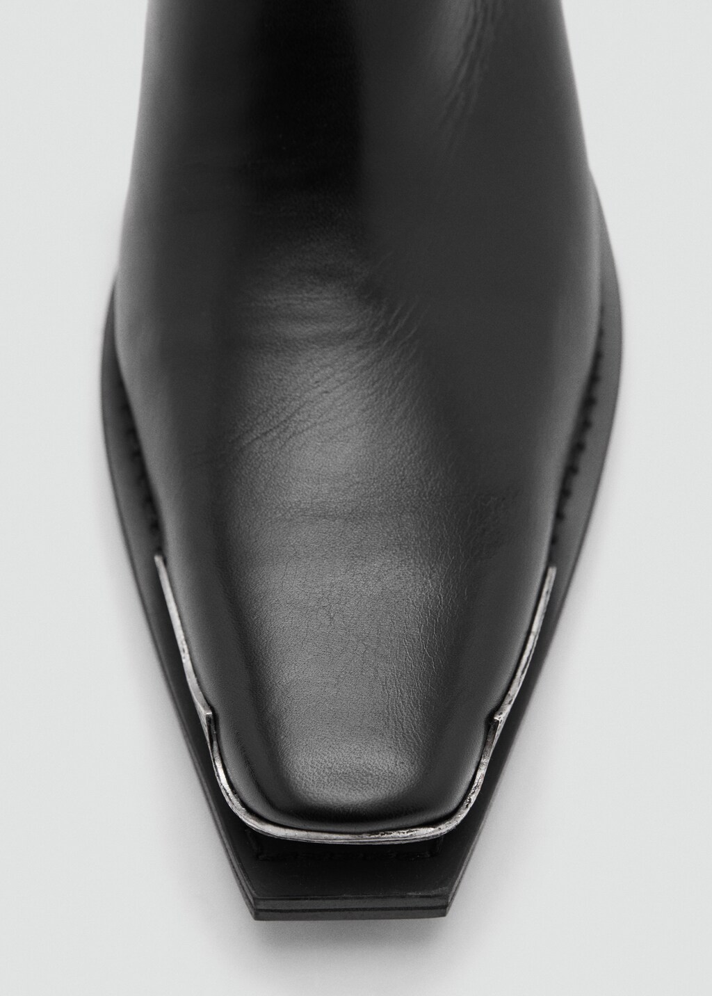 Leather shoes with metallic toe 7 Leather shoes with metallic toe