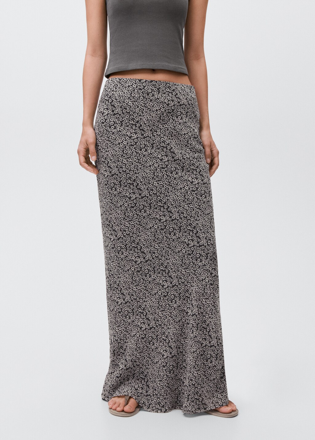 Long floral skirt