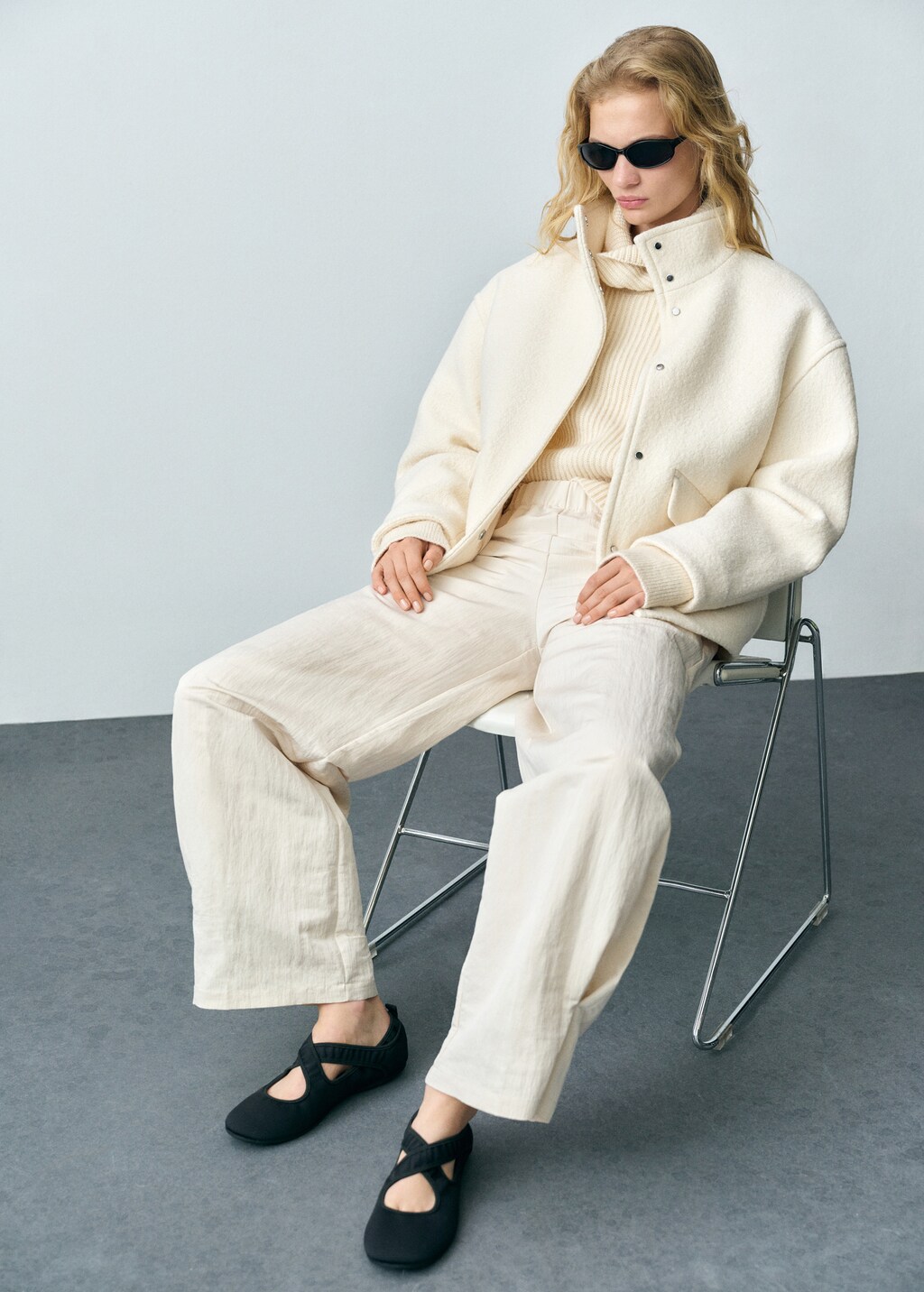 Cross-sport ballet flats