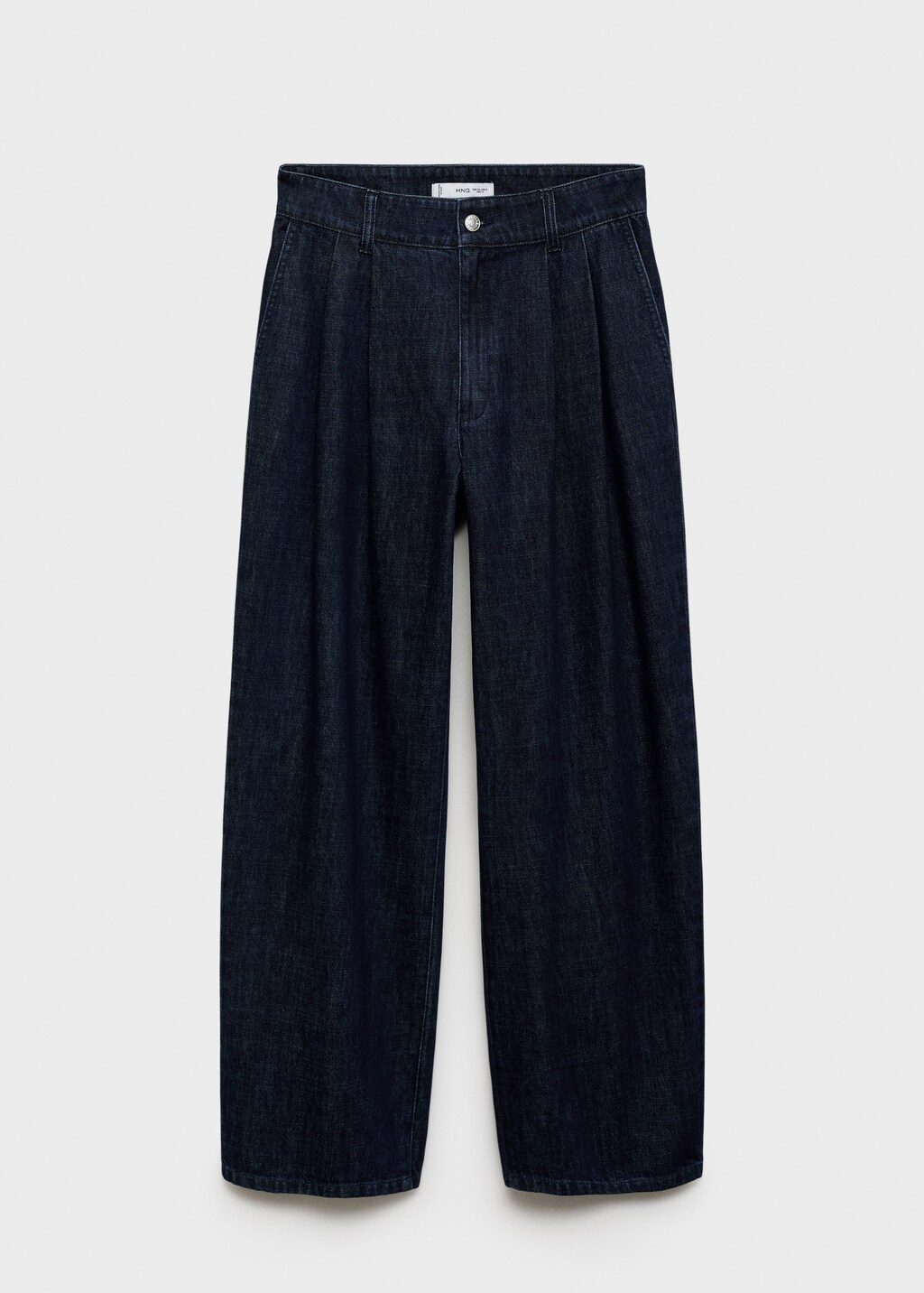 Rinse-wash wide leg jeans with pleats 7 Rinse-wash wide leg jeans with pleats