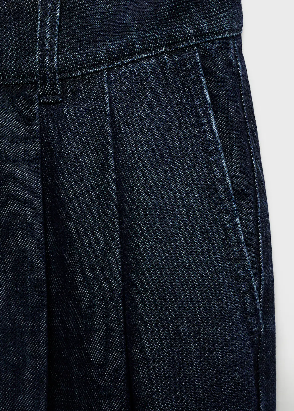 Rinse-wash wide leg jeans with pleats 8 Rinse-wash wide leg jeans with pleats