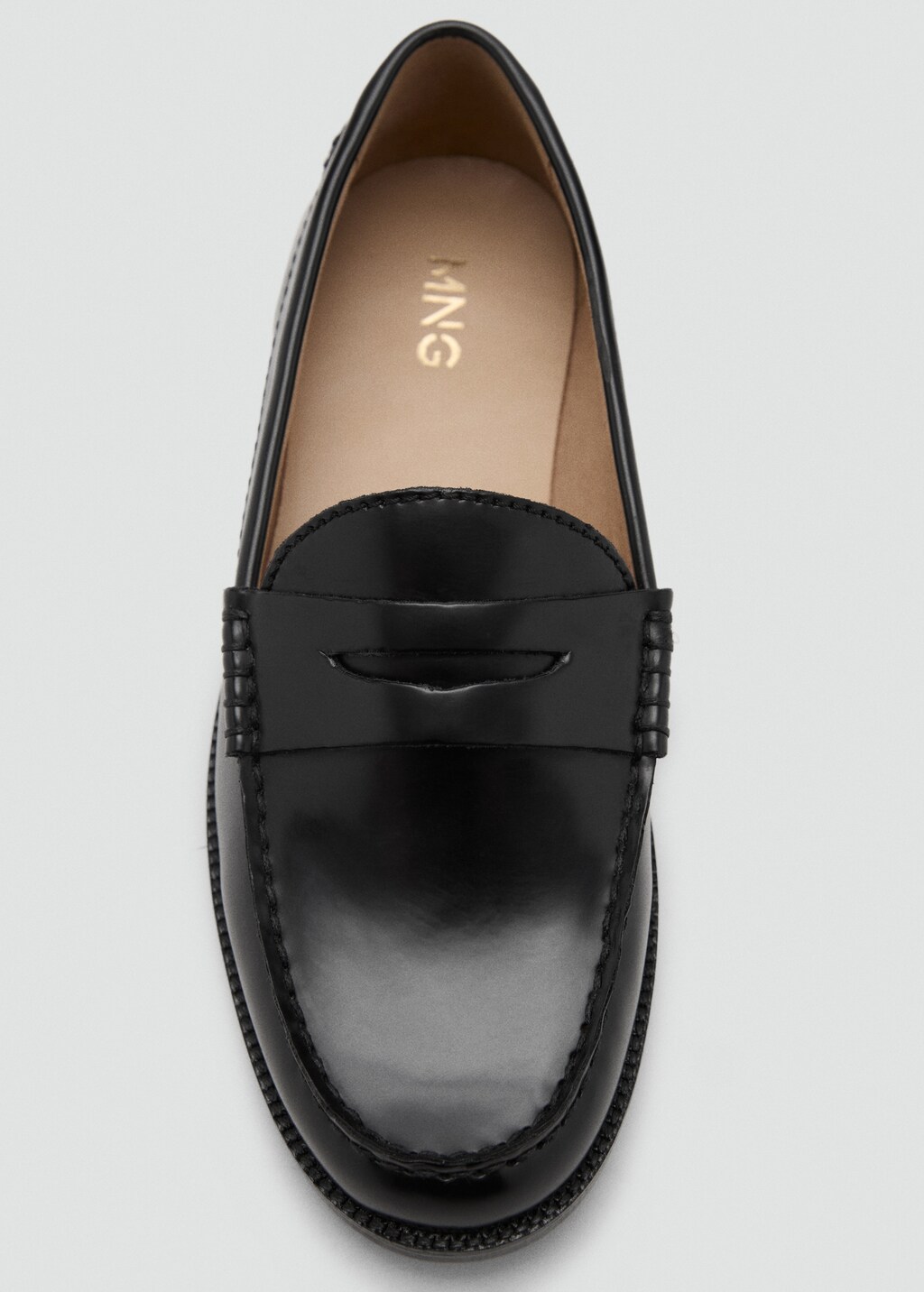 Leather-effect moccasin 5 Leather-effect moccasin