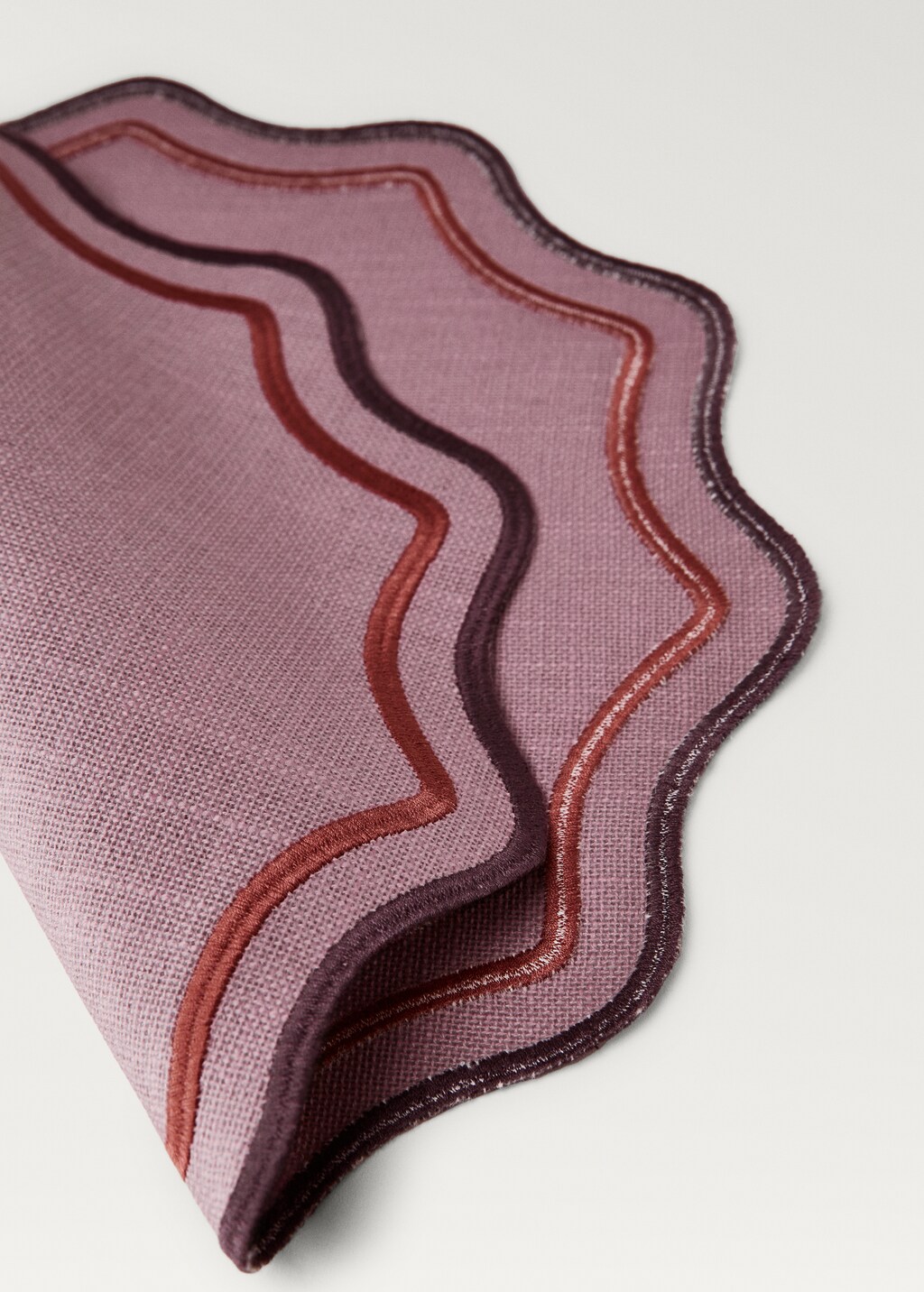 Cotton resin-coated wave placemat 4 Cotton resin-coated wave placemat