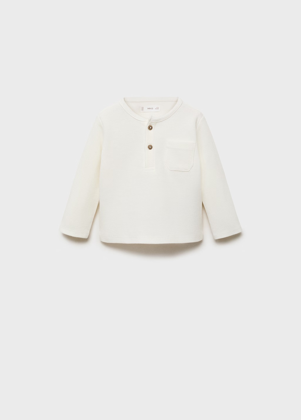 Buttoned long sleeve t-shirt