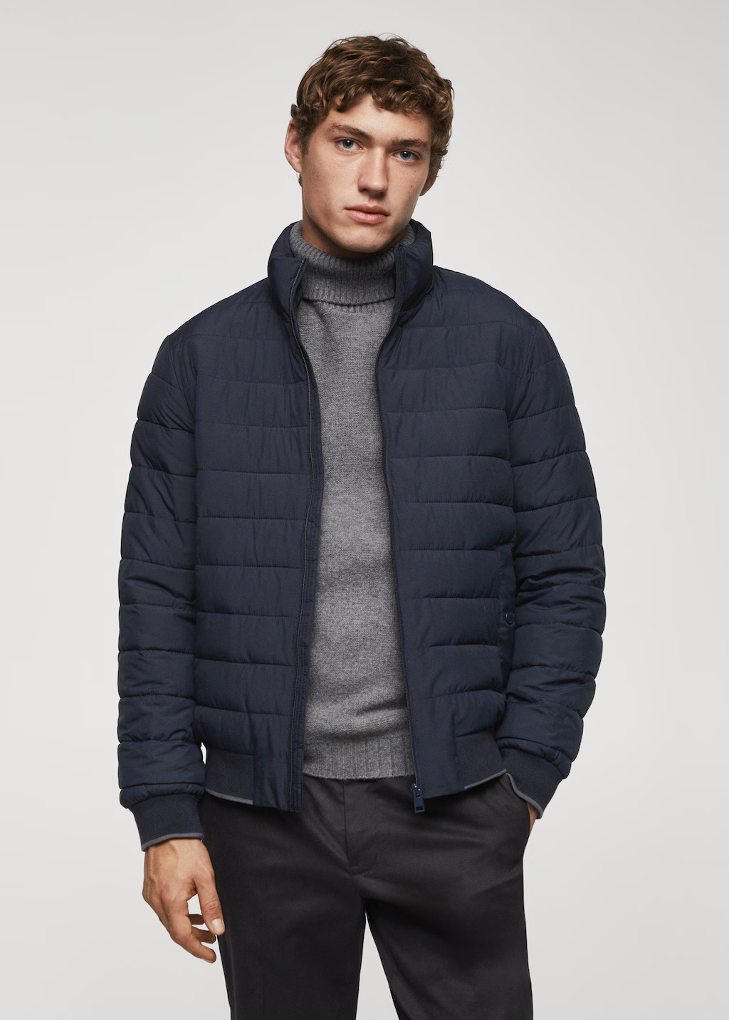 Ultra-lightweight water-repellent quilted anorak