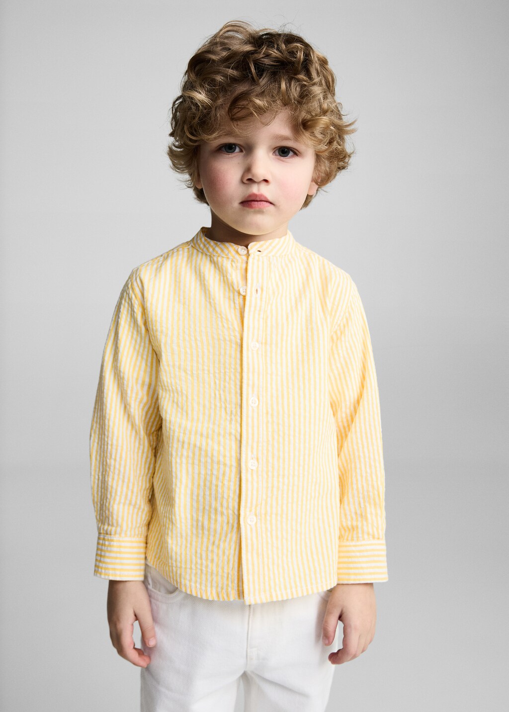 Fine-stripe shirt
