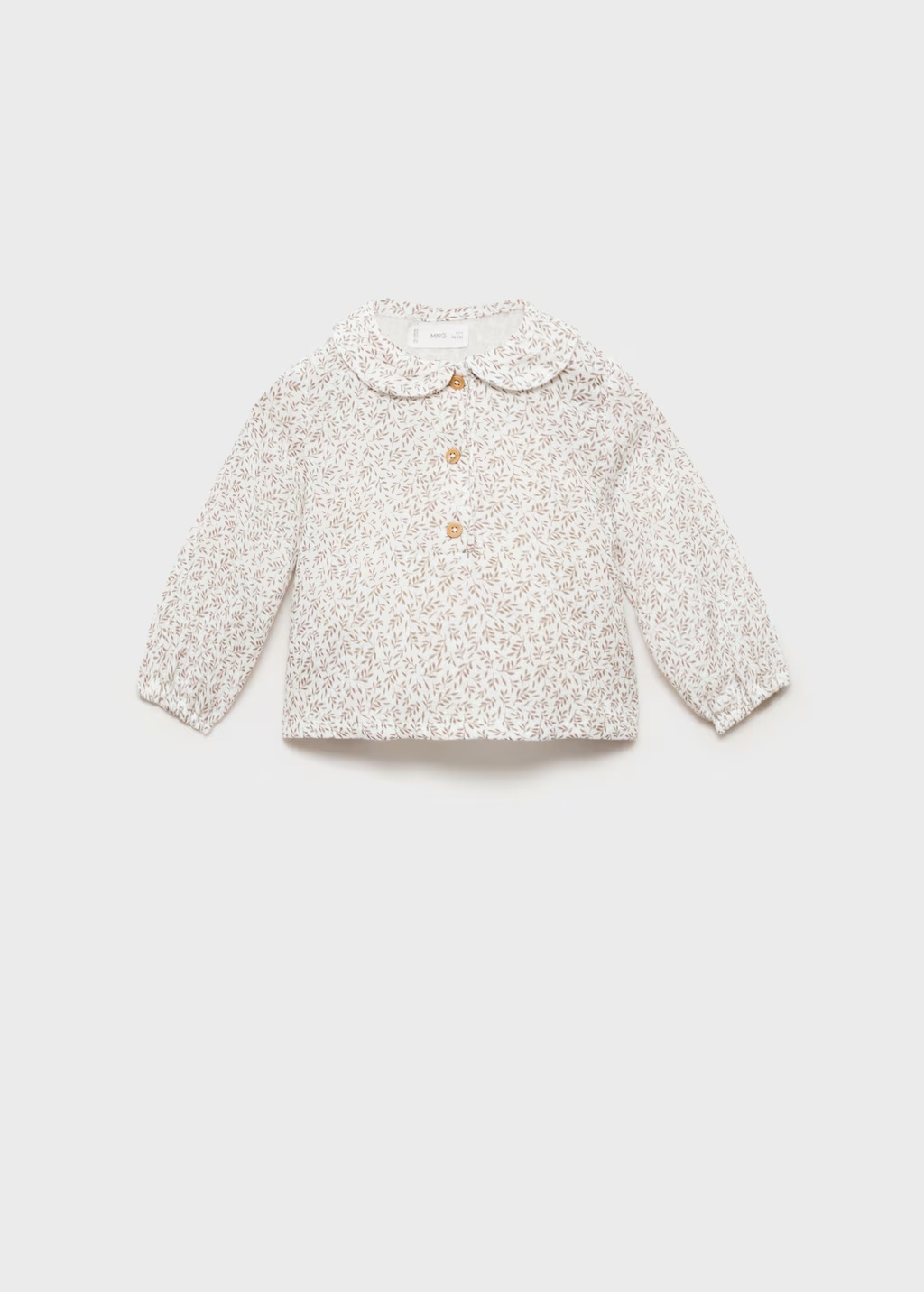 Printed cotton blouse