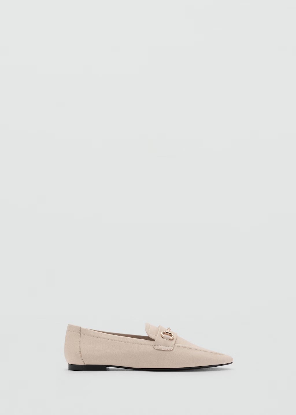 Buckle leather moccasins