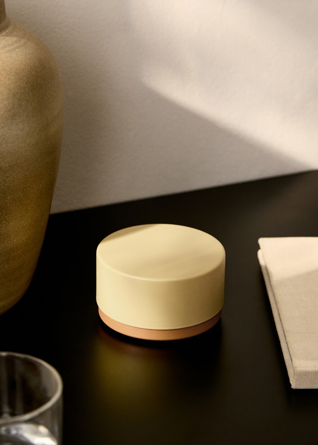 Small two-tone metal box