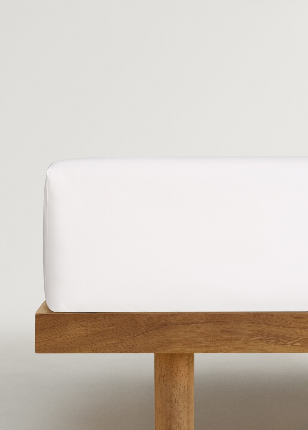 300-thread count percale cotton fitted sheet for 150 cm bed