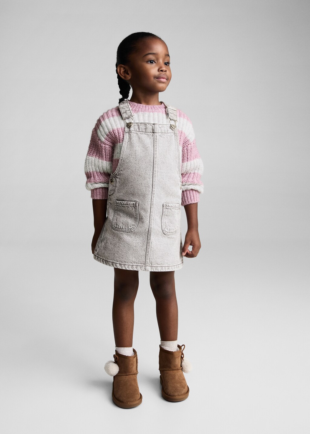 Short denim pinafore 3 Short denim pinafore