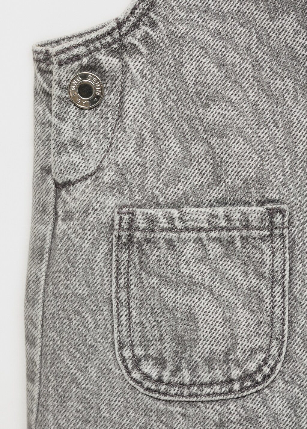 Short denim pinafore 8 Short denim pinafore