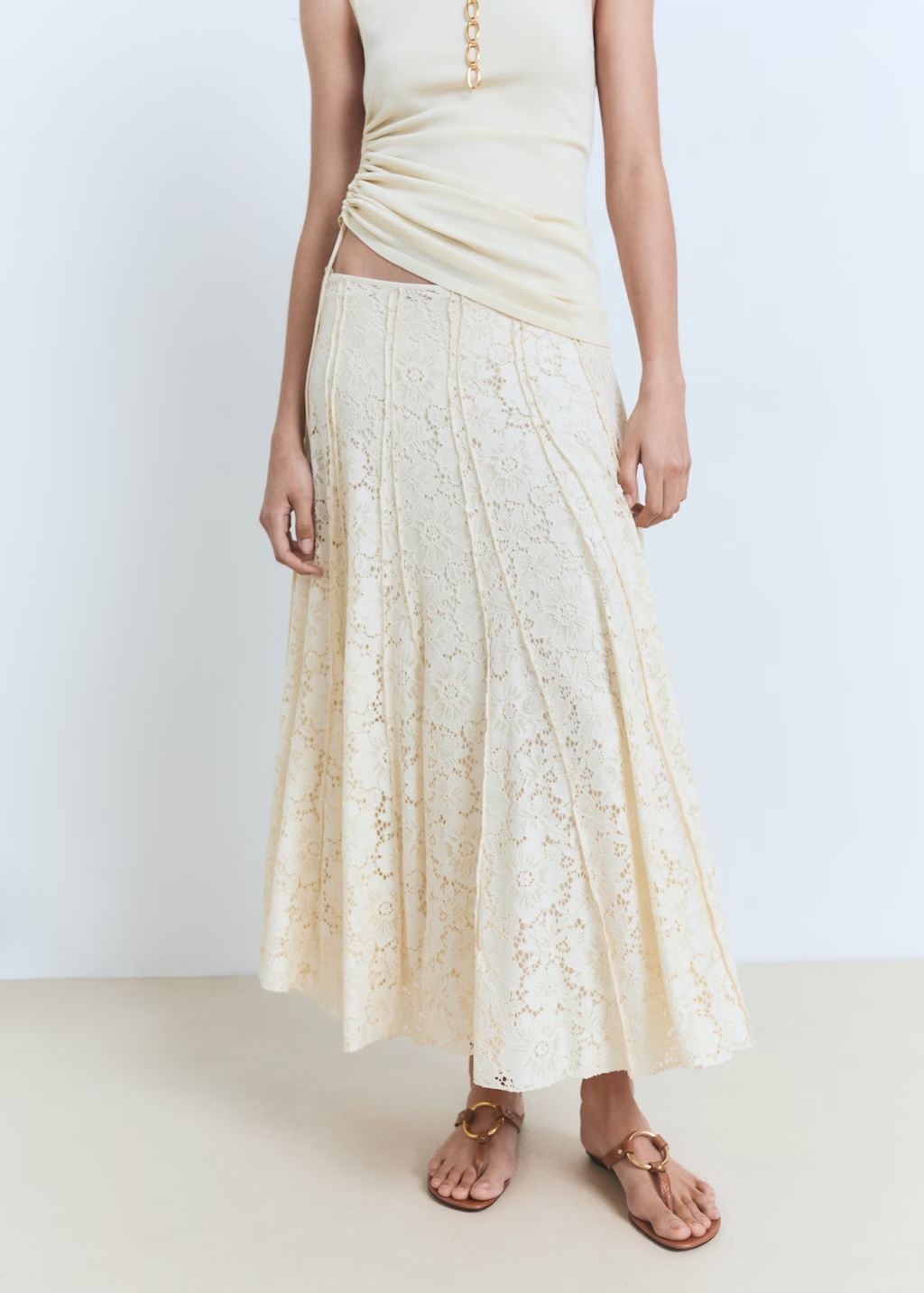 Long lace skirt